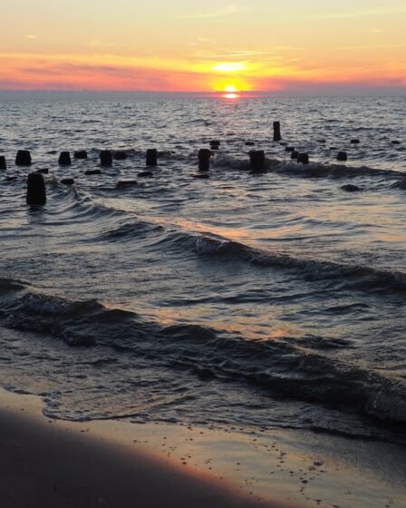 Watching sunset to wind down